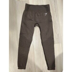 Gymshark Womens Vital Seamless 2.0 Leggings XS Espresso Marl Gym Lifting Active